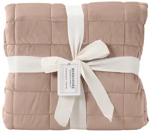 Berkshire Filled and Quilted Suedemink Oversized Throw Berkshire Filled and Quilted Suedemink Oversized Throw