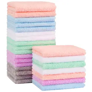 Washcloths 24-Pack(7''x9''), Microfiber Coral Fleece  Towels, Super Soft and Absorbent Wash Cloths for ,  and , Gentle on Delicate  for  Hands and