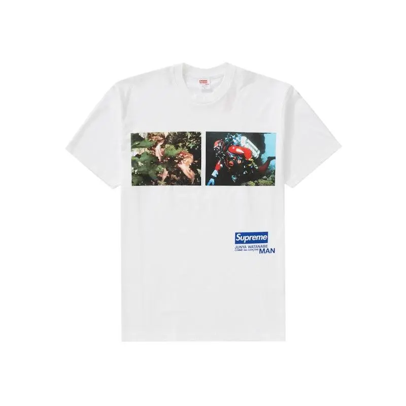 Supreme Men's JUNYA WATANABE CDG MAN Nature Tee White, from StockX