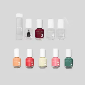 Dazzle Dry, Spring Fling & Fast Track Cherry, Fingernails & Toenails, Professional Nail Kit Set, Long-Wear Chip-Resistant, 10-Piece Bundle, 0.93 fl oz.