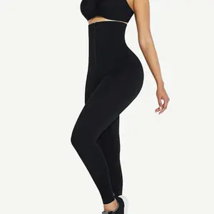 Women's 2-In-1 Compression Leggings, Nylon Bottom With Zipper, Hourglass-Enhancing Strip