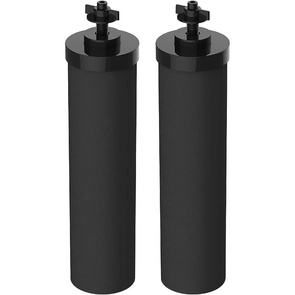 NSF/ANSI 42&372 Certified Water Filter, Replacement for Berkey BB9-2 Black Purification  and Berkey Gravity Filter System, Pack of 2