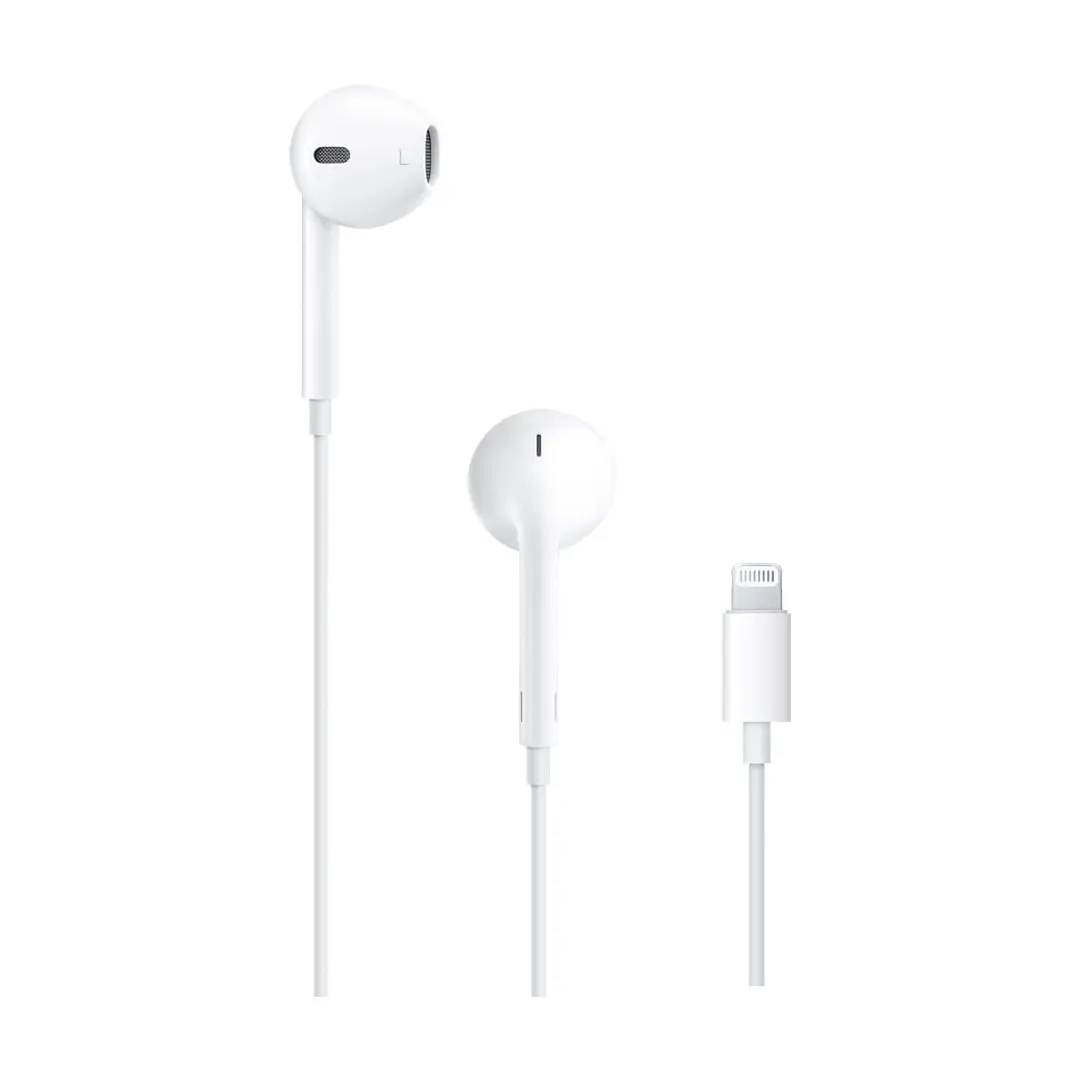 Apple EarPods Headphones with Lightning Connector, Wired Ear Buds for iPhone with Built-in Remote to Control Music, Phone Calls, and Volume