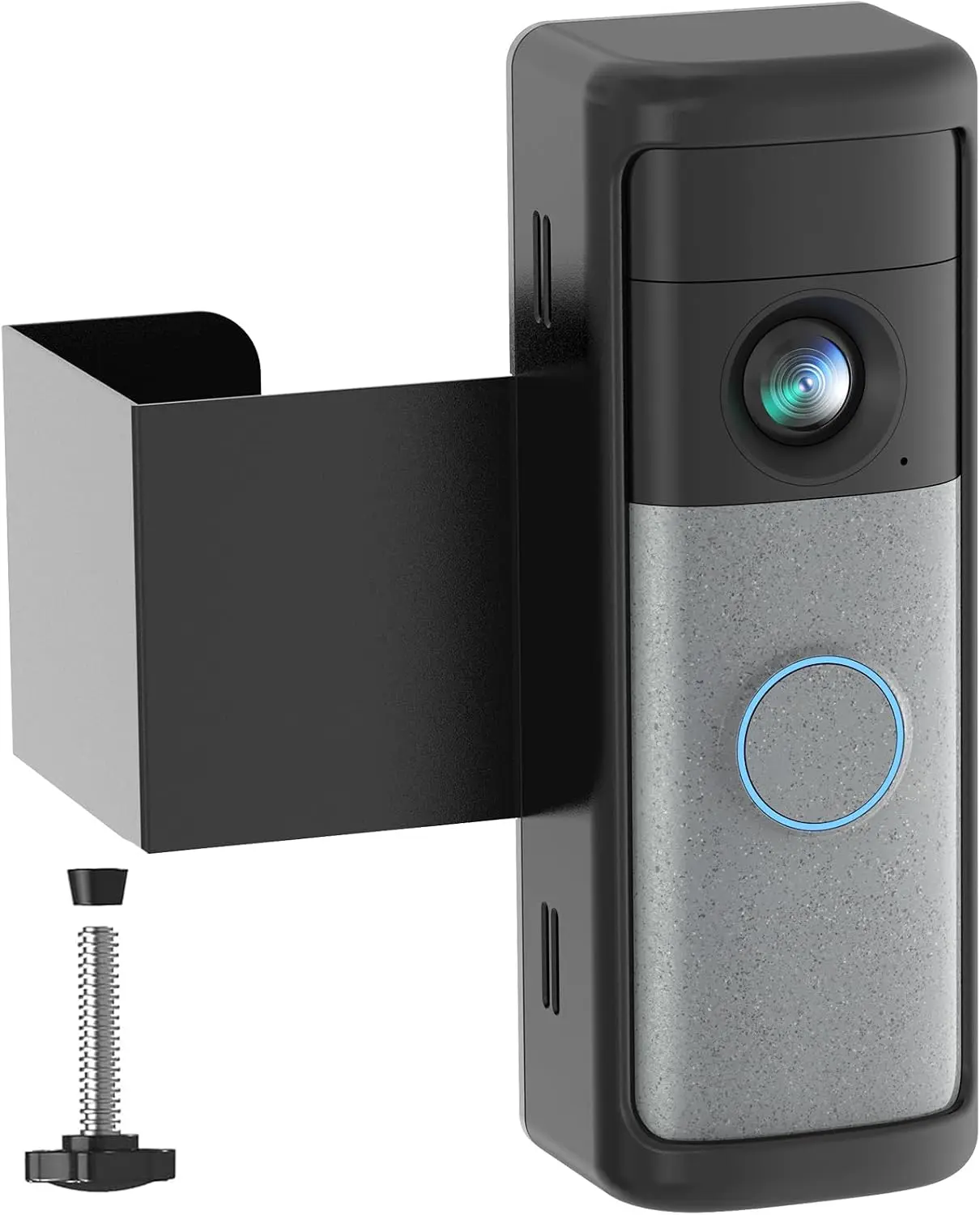 Anti-Theft Ring Doorbell Mount Compatible with Battery Doorbell/Pro/Plus(2nd Gen), No-Drill Doorbell Mounting Bracket Accessories for Inward Swing Door