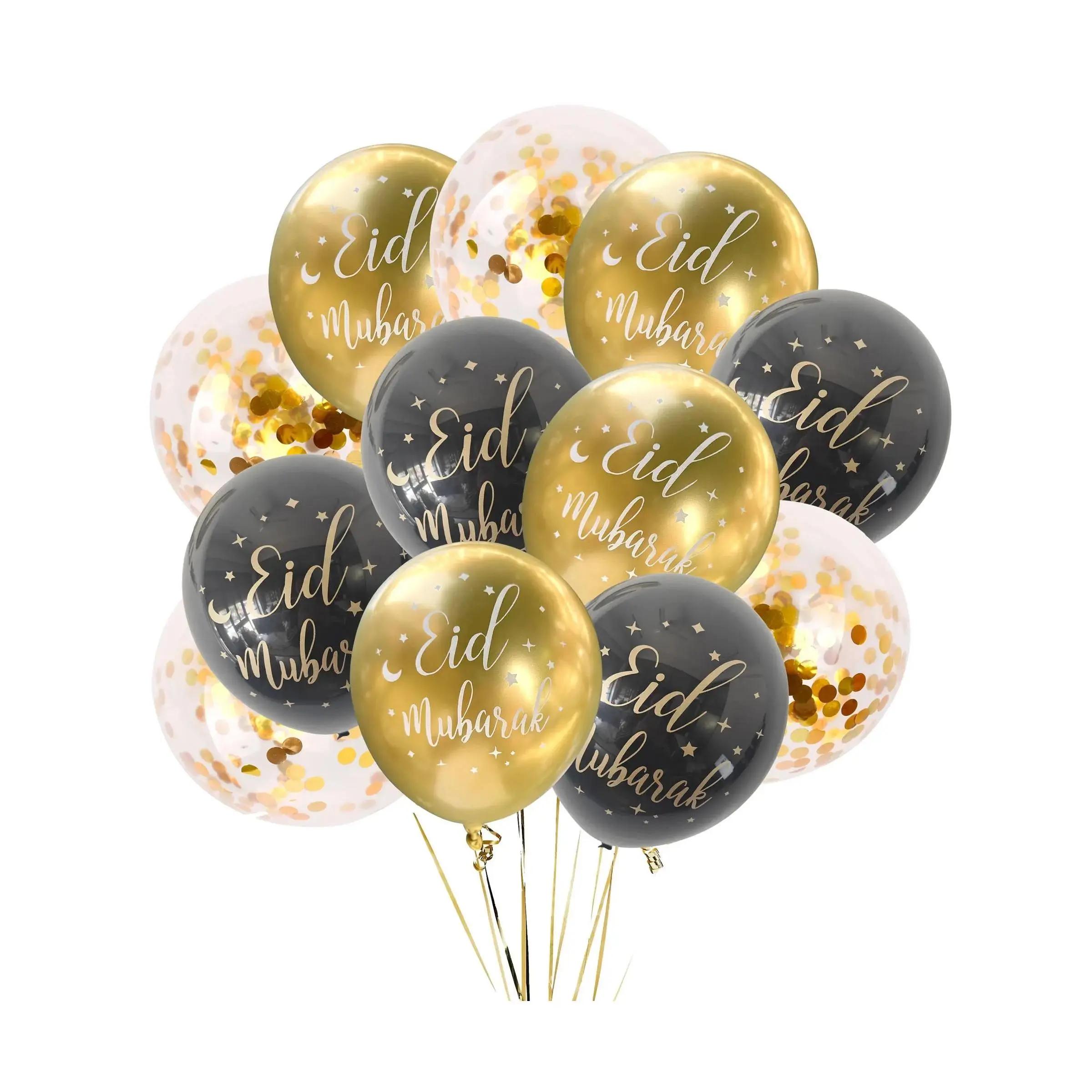 Eid Mubarak Star & Moon Balloons