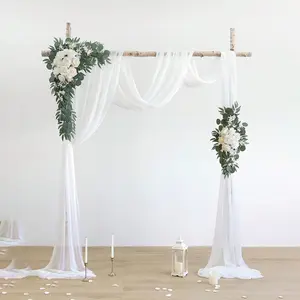 Artificial Flower Arch Kit, 2 Counts/set Romantic Elegant Faux Flower Arch Kit, Decorative Flowers for Wedding Ceremony & Reception, Fruit