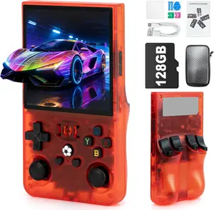 R36max-128GB Retro Handheld Game Console 4.0 Inch 720x720 IPS Screen, over A wide variety Classic Games, Portable Open Source Linux System, 4000mah Battery, Handheld Gaming Console #SummerVibes