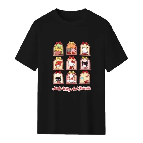 Sanrio Hello Kitty T Shirt Cotton Premium Graphic Tee Iconic Style Streetwear Summer Vibe