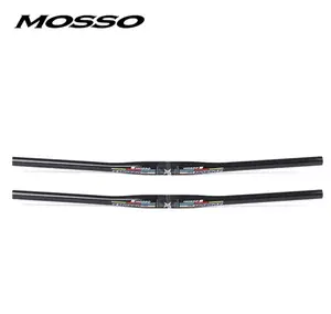 MOSSO Full Carbon MTB Flat Handlebar, 31.8mm Clamp, 680mm Width, Ultra-Light 146g, Black