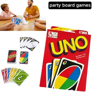 Mattel UNO Original Card Game 112 Cards Deck Classic Board Game Christmas Gift Interactive Game for Kids