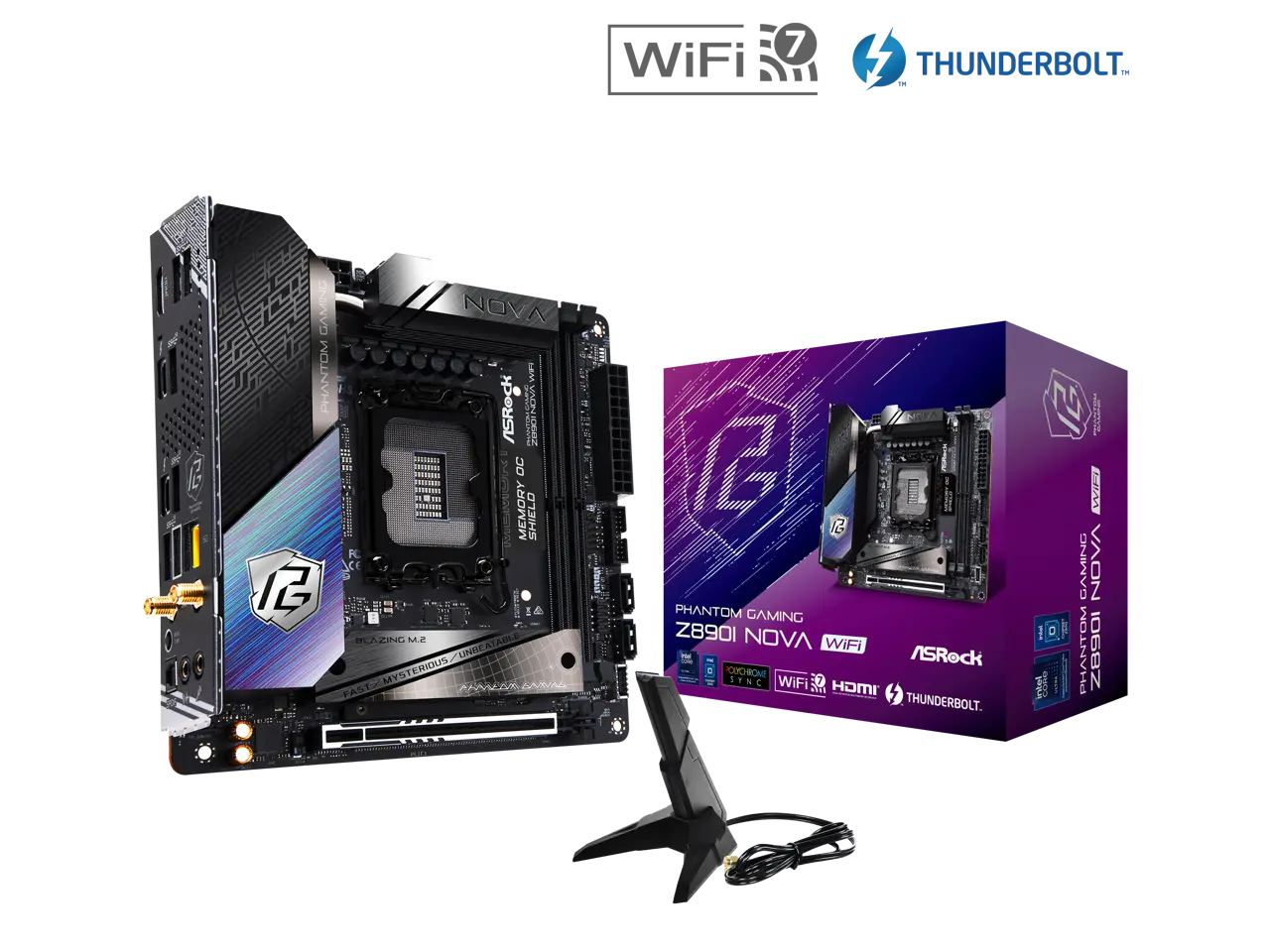 ASRock Z890I Nova WiFi LGA 1851 Intel Z890 Mini ITX Motherboard