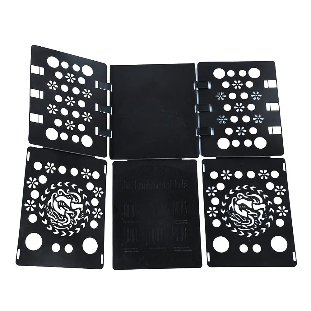 Durable Plastic Laundry Folding Board, Shirt & T-Shirt Folder, Clothes Organizer, Essential Home Storage Solution, Home Goods, Laundry Products, Laundry Room, Black
