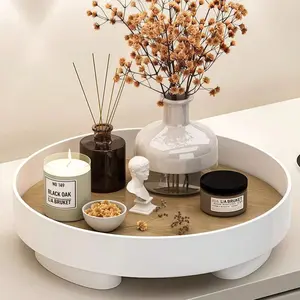 Wooden Desktop Storage Tray, Perfume Holder, Entryway Decor, Key Rack, Cosmetic Collection Plate, Jewelry Dish, Home Decoration