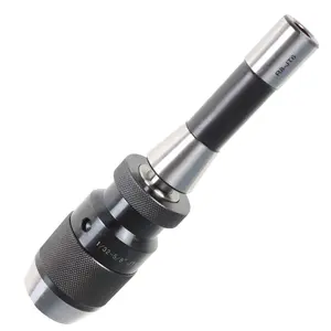 Durable Heavy Duty Keyless Self-Tighten Drill Chuck with R8 Shank Adapter, 1/32-5/8" Capacity, Self-Locking Adapter Chucks, Power Tool Accessory for Drill Press