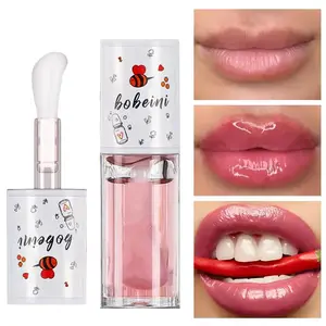Hydrating Lip Balm Glossy Radiant Moisturizing Lip Oil Stackable Non-Sticky Long-Lasting Makeup Honey Scented Multi-Colored Beginner Friendly Lip Tint Balm