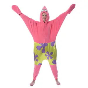 Nickelodeon Mens' SpongeBob SquarePants Patrick Star Sleep Union Suit Loungewear Pajama