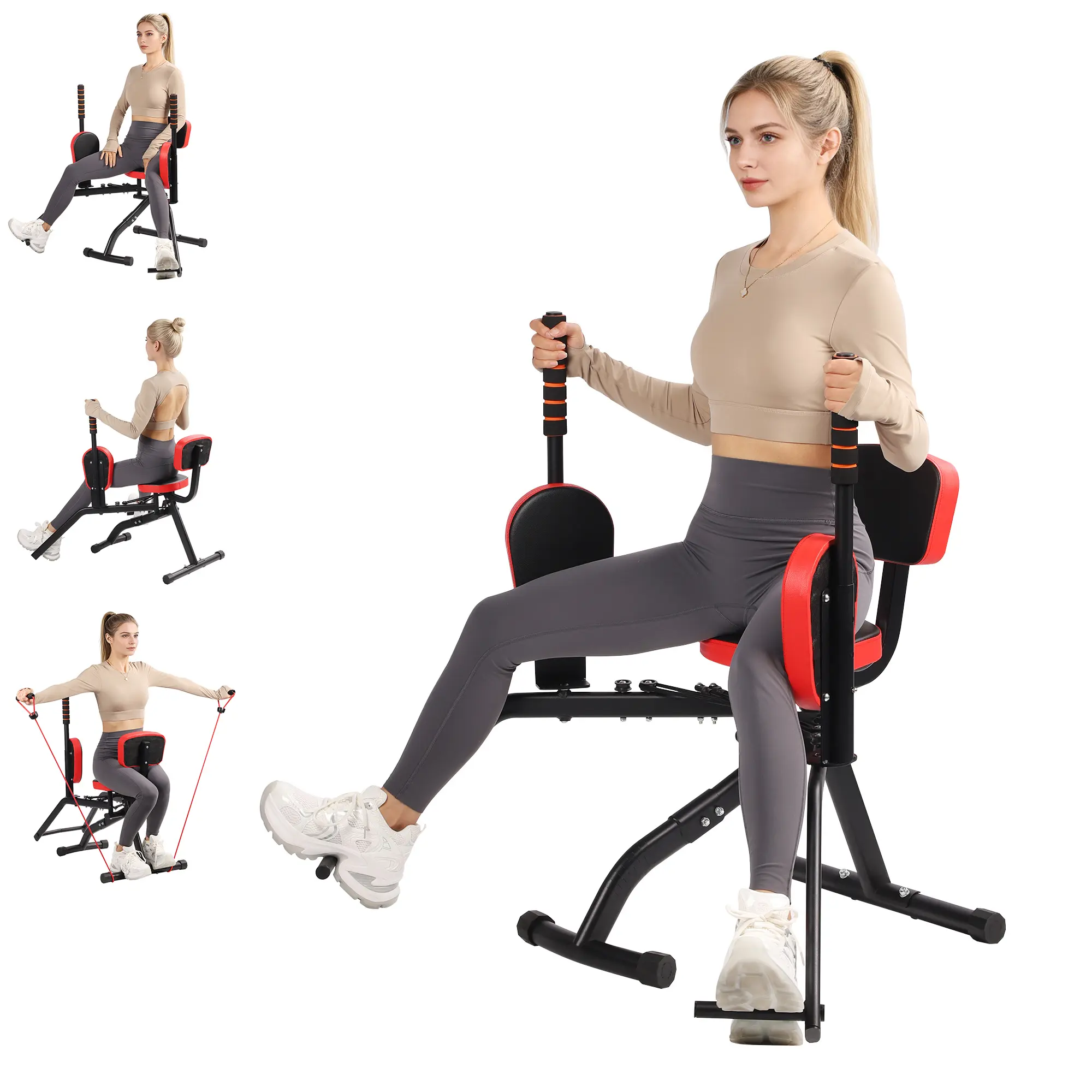 All-in-One Home Gym Station Hip Abductor Adductor for Glute & Thigh Training Adjustable Resistance Chest & Back Workouts Ideal for Home Gyms