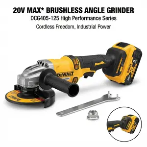 Heavy-Duty DEWALT Cordless Angle Grinder DCG405-125