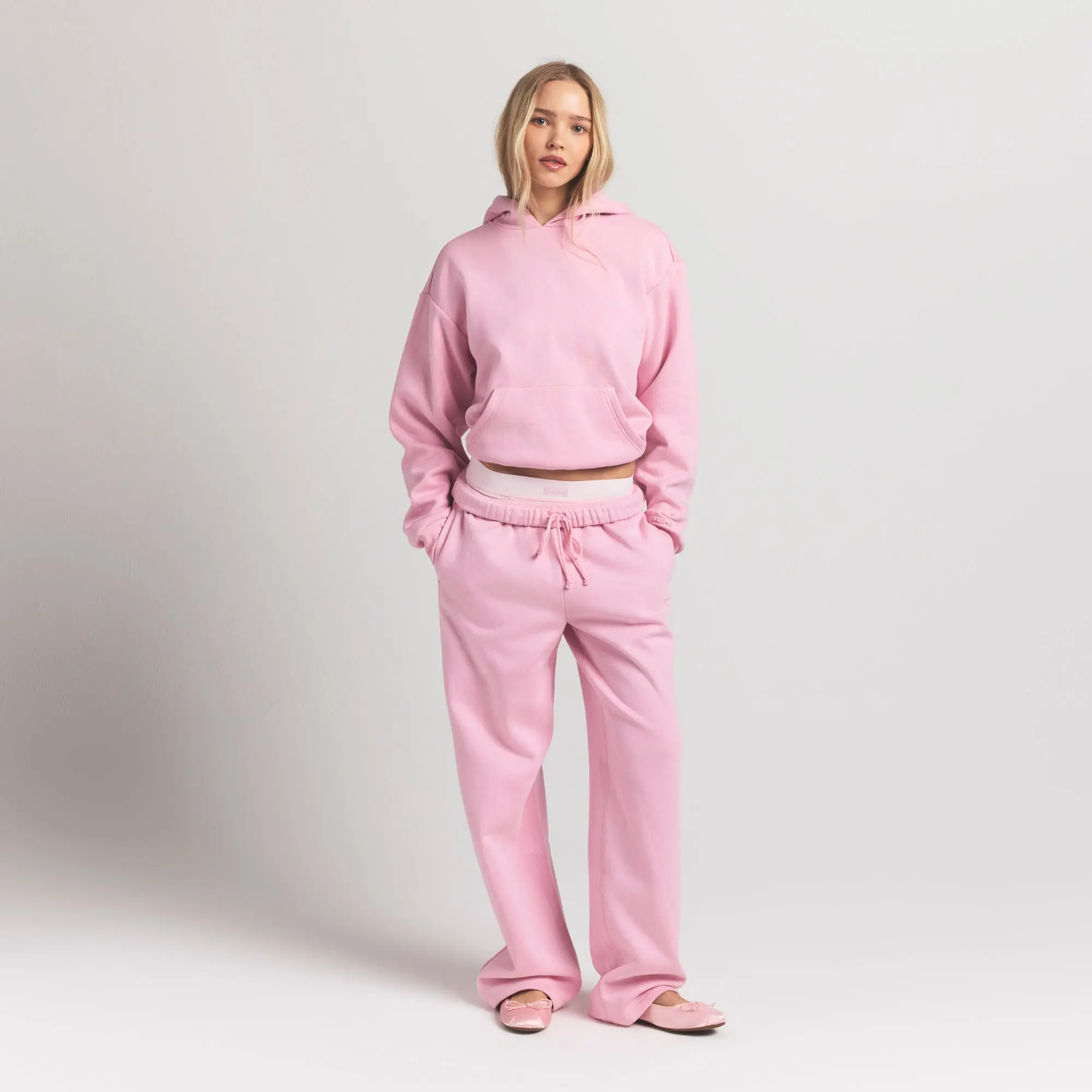SKIMS COTTON FLEECE CLASSIC STRAIGHT LEG PANT SKIMS COTTON FLEECE CLASSIC STRAIGHT LEG PANT