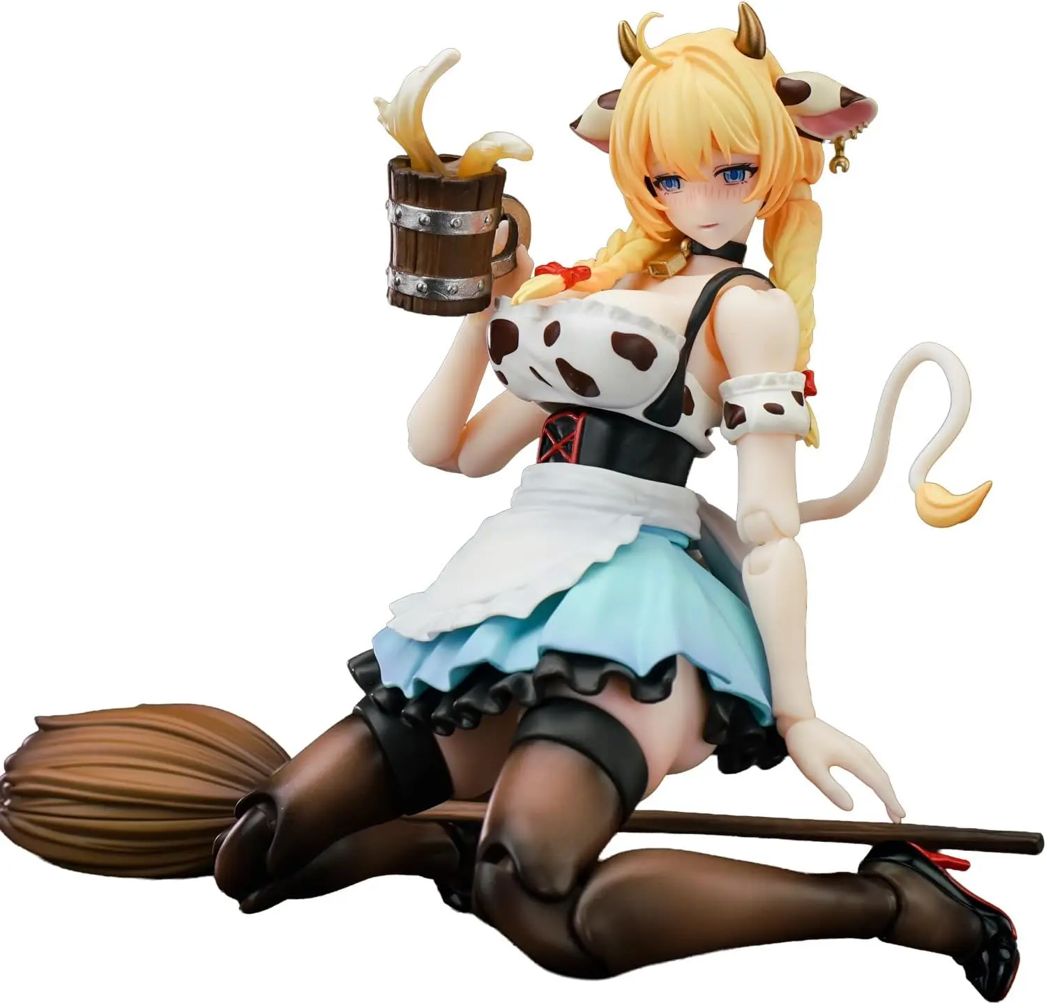 LADoTOYS 1/12 Scale Action Figure Anime - Beer Girl Daisy Torres, 6.5in Cowgirl Mecha Model Kit with Tavern Prop Kit, Moveable Eye, Articulated Statue, Anime Figures Collectible for Fans Desk Decor Gifts, Action Figures Anime model kit desktop decoration