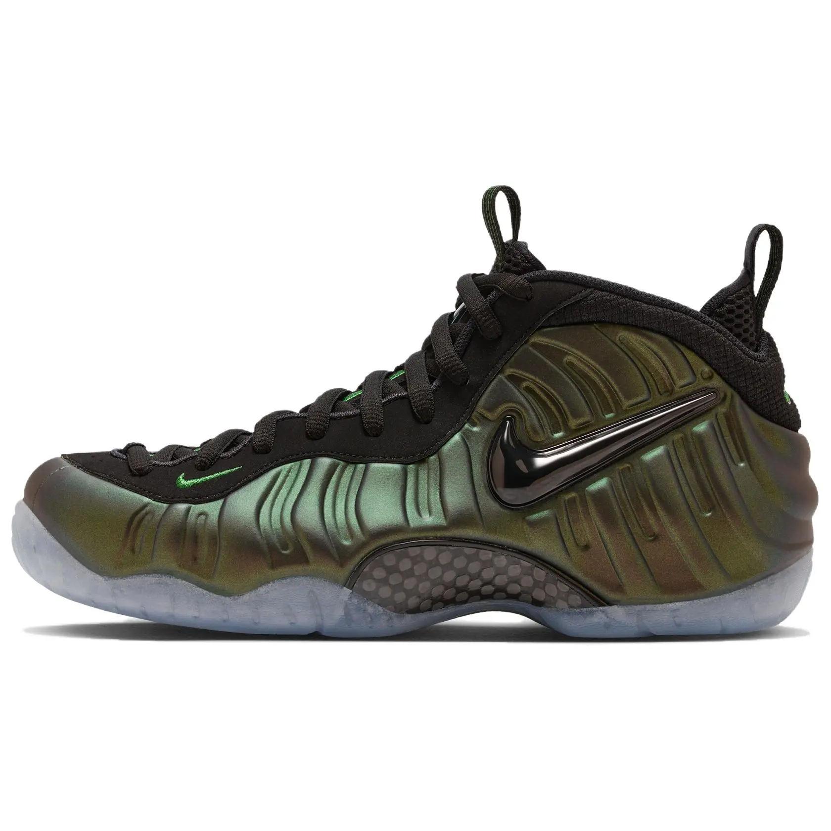Nike Air Foamposite Pro 'Pine Green' 2025 Limited Edition Sports Sneaker, Foam Construction, Black Accents, Durable, Responsive Design, Us M 10, Limited Ed., Standard Us, Sportswear, Small Run