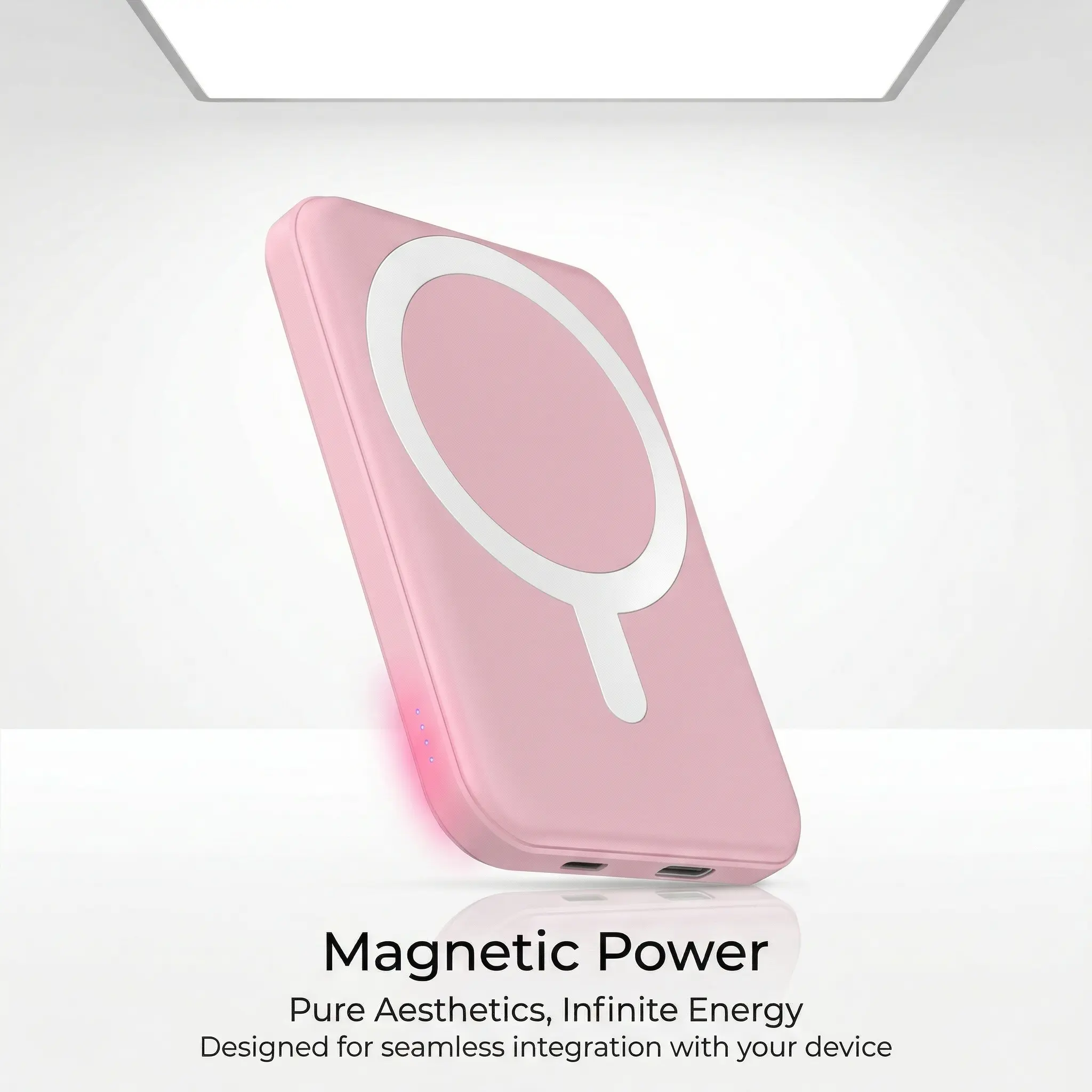 Podoru 5000mAh Magnetic Power Bank - MagSafe-Compatible Smartphone Charger, Compact USB-C Chargeable EDC Gear, for iPhone 12-17 Series, On-the-Road Mini Travel Accessory, Back to School Cable-Free Charger for Cased Devices backtoschoolshopping