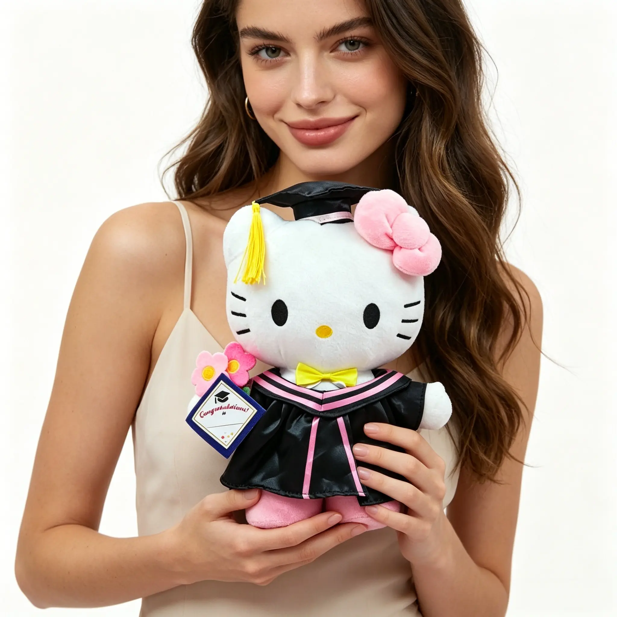 Sanrio Hello Kitty 8.66 Inch Graduation Plush Toy Soft Kawaii Stuffed Doll Graduation Gift for Girls & Teens