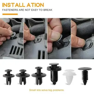 Universal Car Fastener Kit, Durable Plastic 6 StyleDesigns Buckles for Secure & Easy Installation,Automotive Exterior Accessories for WideApplication, Vehicle Replacement, Car Interior KitCar Essentials,Car Visor Clip, Car Accessory, BodyScrew