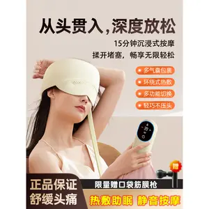 Head Massage Aid for Sleep with Heat Pack