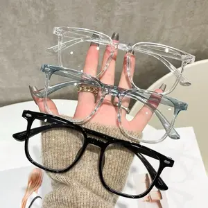 Women’s Studded Rectangular Clear Eyeglasses For Everyday Wear And Accessories