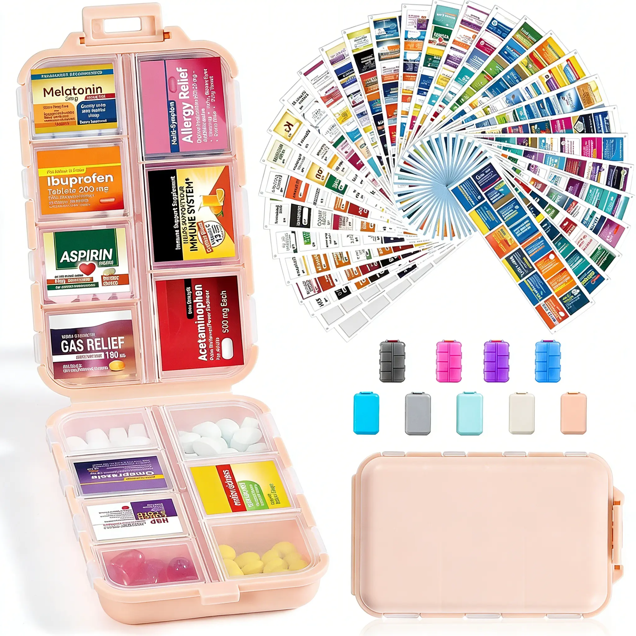 14 solid color powder