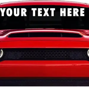 Custom Windshield Banner, Universal Car Sticker for Vehicle Exterior Decoration, Durable Personalization Accessory with Easy Installation