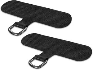 Phone Tether Tab for iPhone Cell Phone Lanyard Patch Oxford Cloth Durable Strap Replacement Part for All Full Phone Cases Black