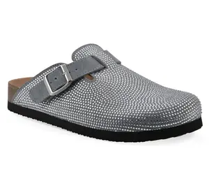 White Mountain Leather Sparkle Clogs - Belamy