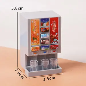 1/12 Dollhouse Mini Kitchen Toy Set with Air Fryer Oven and Drink Machine Models for Kids Pretend Play Miniature Cooking Set