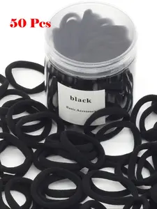 Solid Color High Stretch Hair Tie, Minimalist Headwear Suitable for Thick Hair, Fashion Elastics Hair Accessories for Party, Daily Clothing Decor, Ponytail, Elastic Hair Accessory, Scrunchies, Thick Hair Ties