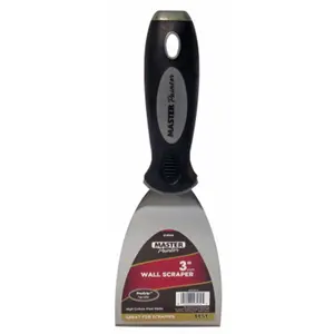 212 MAIN Red Devil 218184 3 in. Master Painter Stiff Blade Wall Scraper, Ideal for Scraping Walls, Scrapes Walls