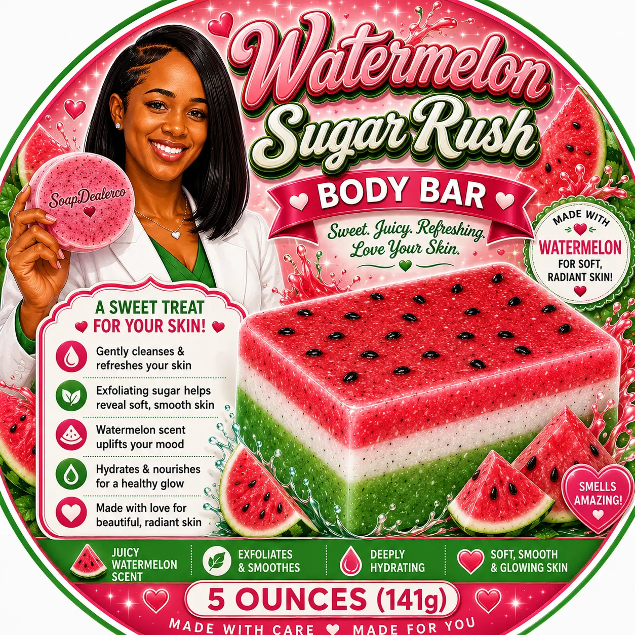 Watermelon Sugar Rush Body Bar
