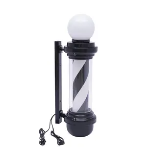 Salon Commercial Furniture LED Pole Wall Light - 50rpm Rotation, 4.27ft Power Cord, Easy Installation, Waterproof, Sun-proof, Waterproof Lights for Salon Decor