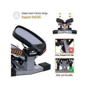 Fitness equipment  FLYBIRD Stair Stepper with Resistance Band for Home More Than 300lbs Weight Capacity Strength training