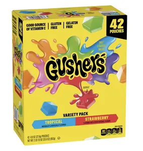 Gushers Strawberry & Tropical Variety Pack Snacks, 0.8 oz., 42 pk.