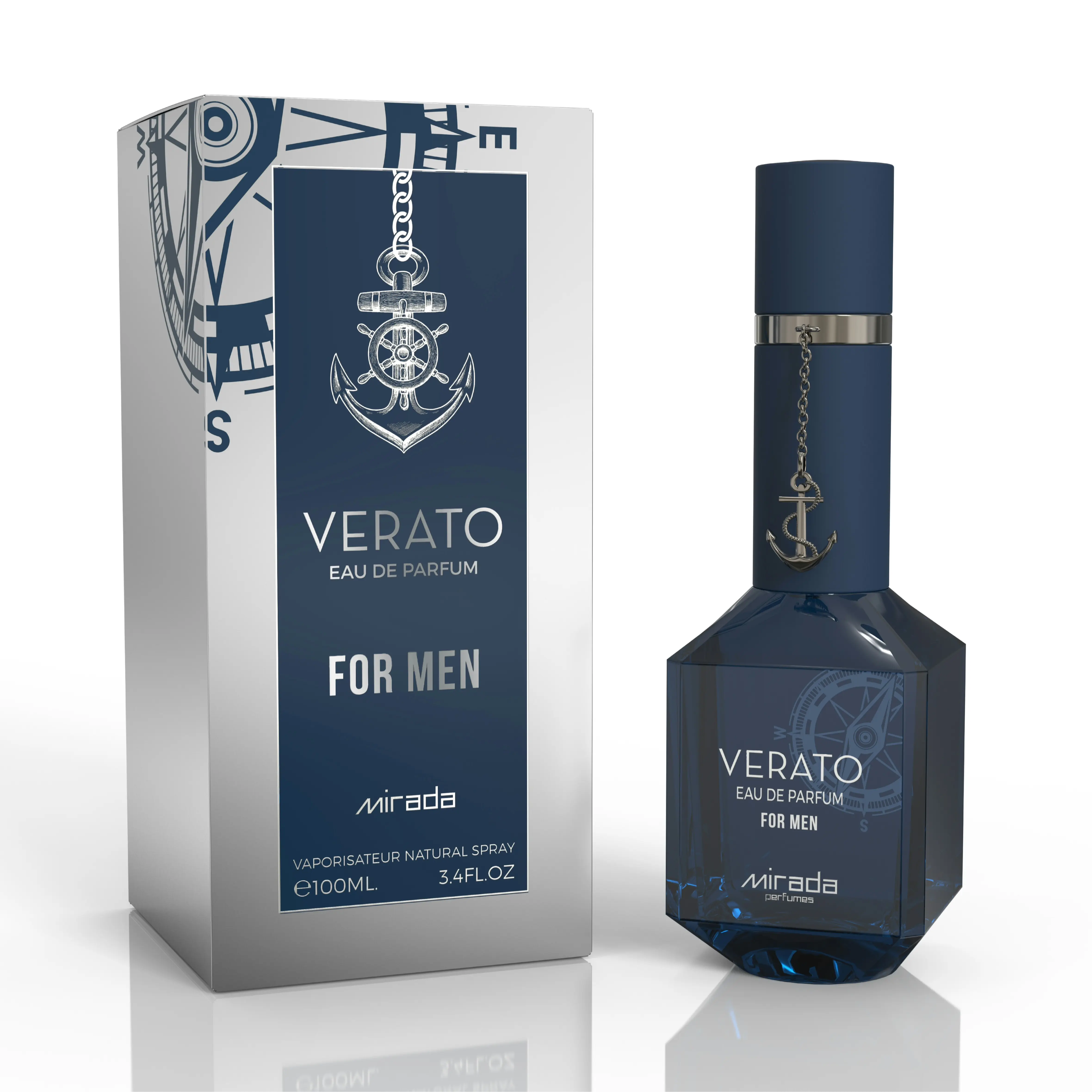 Mirada Verato Man EDP Fragrance Parfum for Men, Aromatic Fruity Fragrance, 3.4oz (100ml), Edp Perfume Fragrance