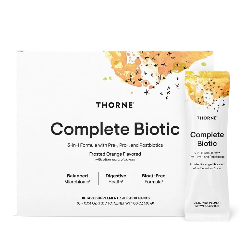 Thorne Complete Biotic | 3-in-1 Formula with Pre-, Pro-, and Postbiotics