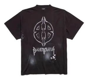 Balenciaga Metal Logo Tee "Black"