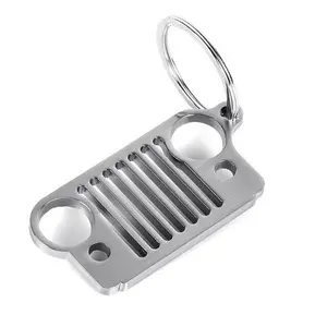 4x4 Off-Road Grill Grille Keychain (Stainless Steel)