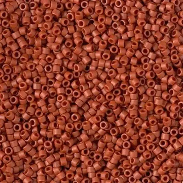 Matte Opaque Glazed Sienna 11/0 delica beads || DB2288 Matte Opaque Glazed Sienna 11/0 delica beads || DB2288