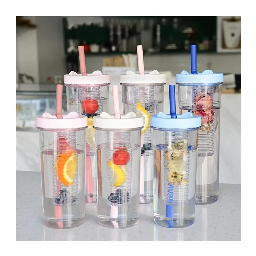 Fruit/ Herb Infuser Water Bottle with Cap