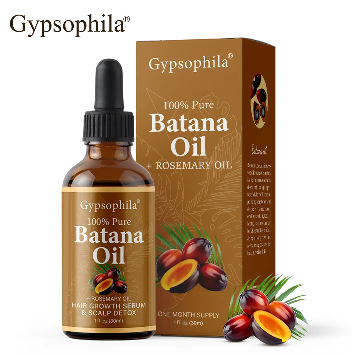 Gypsophila Batana Oil with Rosemary for Hair Growth - Nourish Scalp & Detox for Strong &Healthy Hair, Detox Your Scalp Haircare Rosemary Oil Comfort
