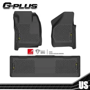 Fit For 2008-2010 Ford F250/F350/F450 Crew Cab 3D Molded TPE Floor Mats Liners G-PLUS