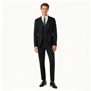 Men's 3 Piece Suit Set With For Wedding Prom Business,YND Formal Groom Tuxedo Set With Vest Pants Multiple Colors Available